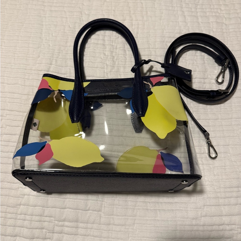 Kate Spade Transparent Mini Bag with Floral Accents